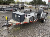 1986 Brawley T/A Beaver Tail Equipment Trailer