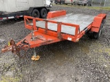 Shop Built T/A Equipment Trailer