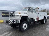 1994 Ford F800 Crew Cab AWD Service Truck