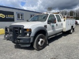 2008 Ford F550 XL SD 4x4 Crew Cab Utility Truck