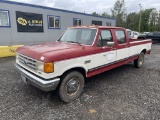 1990 Ford F350 Custom Crew Cab Pickup