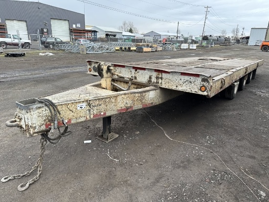 1996 GEM Tri-Axle Tilt Deck Equipment Trailer