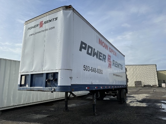 1989 Fruehauf 28' S/A Dry Van Trailer
