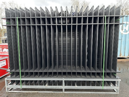 2023 Iron Fencing Panels, Qty. 24