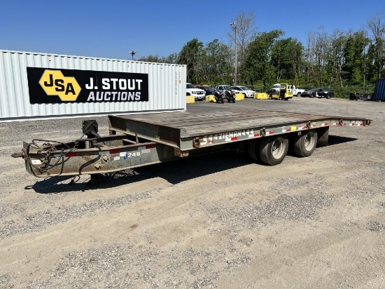 1998 Zieman 2347 T/A Tilt Deck Equipment Trailer