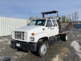 1999 GMC C6500 Crew Cab Flatbed Truck