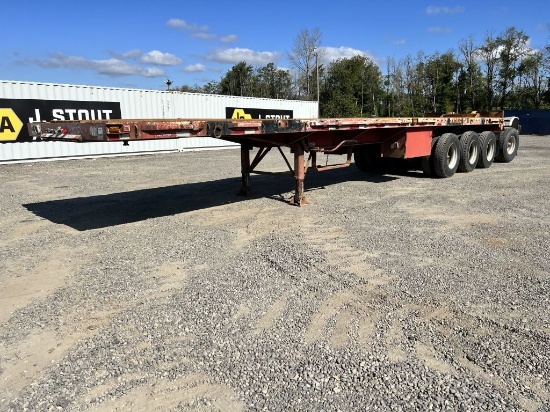 1989 Delco Quad Axle Flatbed Trailer