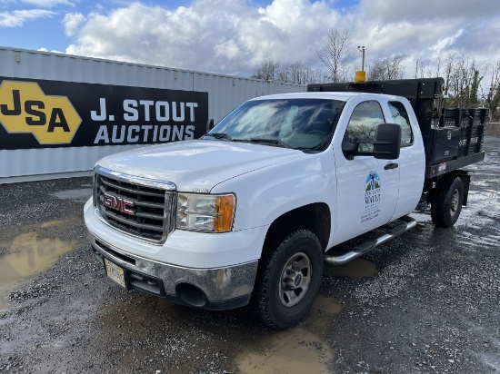 2009 GMC Sierra Extra Cab Flatbed Dump Truck