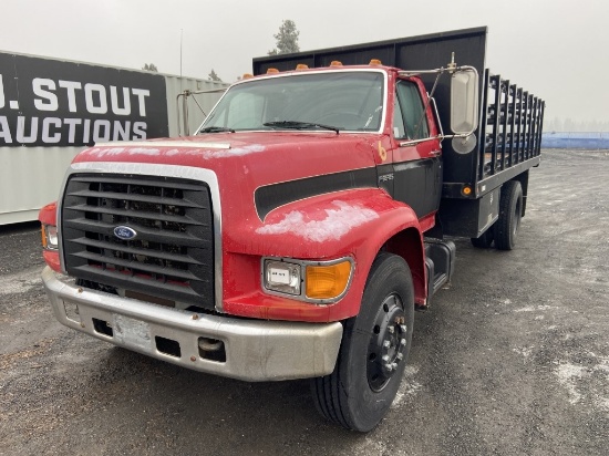 1998 Ford F800 Flatbed Truck