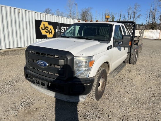 2011 Ford F350 SD Extended Cab Flatbed Truck