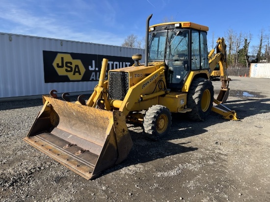 1992 John Deere 310D 4x4 Loader Backhoe