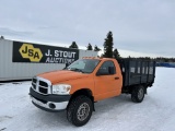 2007 Dodge Ram 3500 4X4 Flatbed Truck