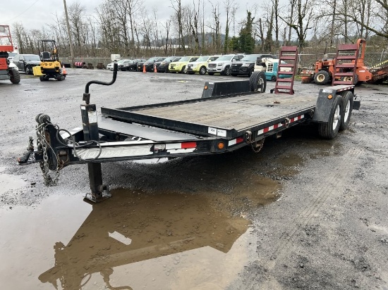 2008 Towmaster T-12DDB T/A Equipment Trailer