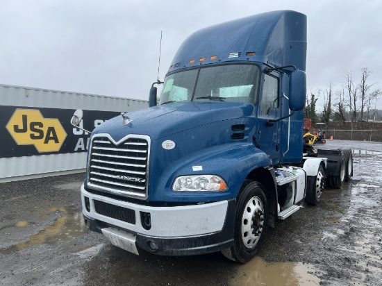 2014 Mack CXU613 Tri-Axle Truck Tractor