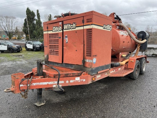 2012 Ditch Witch FX60 T/A Towable Vacuum