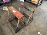 Steel Sawhorses, Qty 2