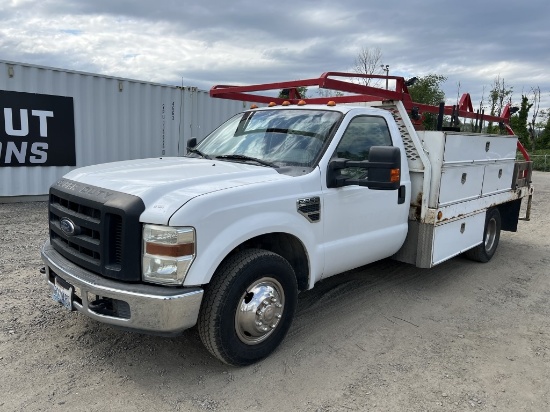 2008 Ford F350 SD Dually Flatbed Truck