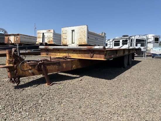 1977 Miller T/A Tilt Deck Equipment Trailer