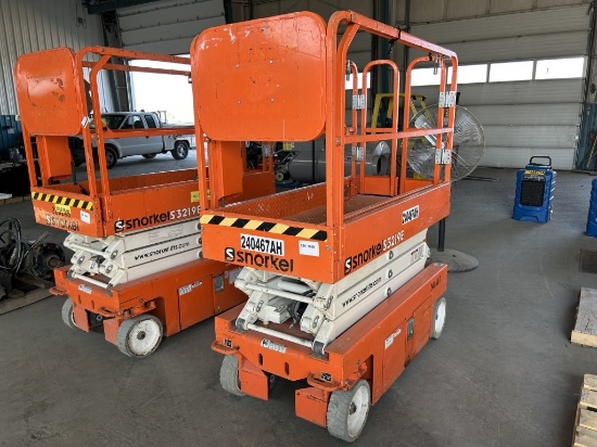 2019 Snorkel S3219E Scissor Lift