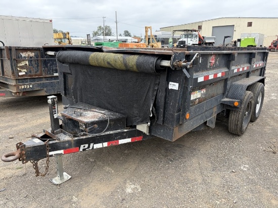2015 PJ D7142 14' T/A Dump Trailer