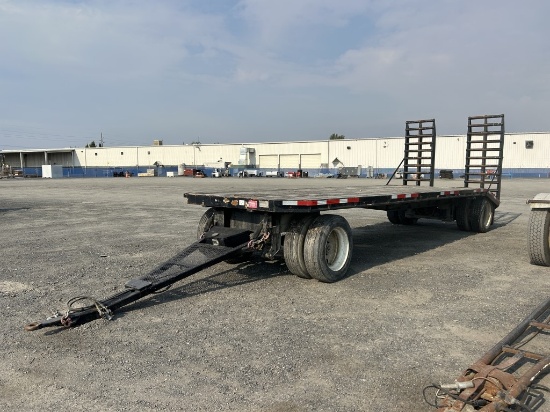 1984 Fruehoff T/A Flatbed Pup Trailer
