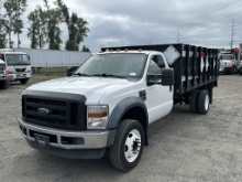 2009 Ford F550 SD Flatbed Truck