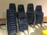 Extra small blue school chairs