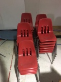 Extra small red school chairs
