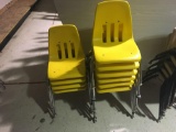 Extra small yellow school chairs