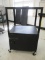 2 Tier Rolling Metal Door AV Cart.