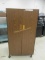 2 Door Rolling Metal& Wood Cabinet.