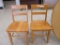 (2) Wood Chairs.