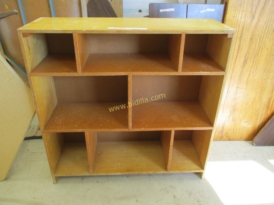 Wood 8 Compartment Storage Cabinet.