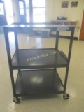 Pix Mobile 3 Tier Rolling Metal AV Cart.