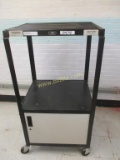 Lee 1 Door 2 Tier Rolling AV Cart.