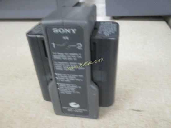 Sony Battery Charger w/ (2) Batteries BC-V500.