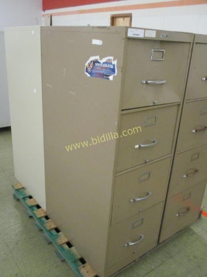 (4) 4 Drawer Legal File Cabinets.