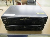(2) Sharp VCR's XA620.