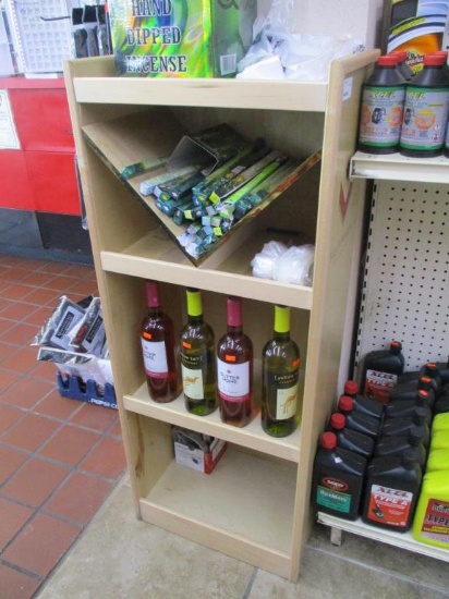 Wooden Wine Display Rack.
