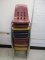 (14) Plastic & Metal Student Chairs.