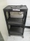 Luxor 3 Tier Metal Rolling AV Cart w/ Power Strip.