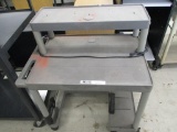Luxor 2 Tier Plastic Rolling Desk w/ Power Strip.