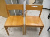 (2) Wood Chairs.