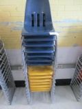 (14) Plastic & Metal Student Chairs.