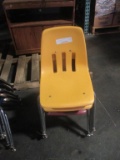 (4) Metal and Plastic Kids Chairs