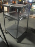 3 Tier AV Cart with 2 Outlets