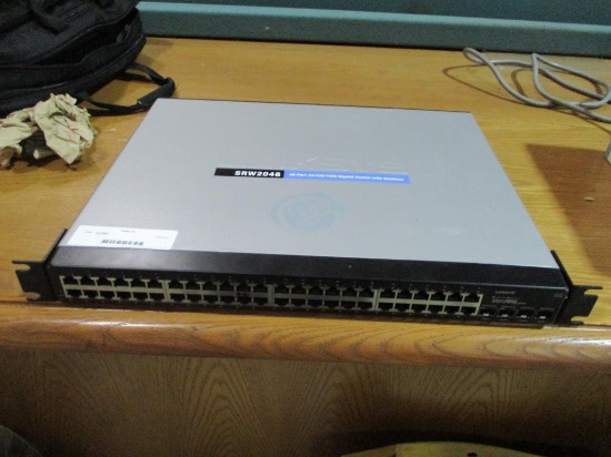 Linksys 48 Port 1000mbps Ethernet Switch.