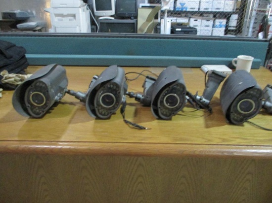 (4) Sony 1/3" Color Infrared Security Cameras.