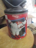 Coca-Cola Polar Bear Skiing Tin 1997