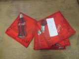 (4) Coca-Cola Cloth Coasters